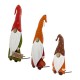 Glitzhome Fall Metal Gnome Family Yard Stake or Wall Décor or Standing Decor, Set of 3 (Three Functions) 