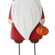 Glitzhome Fall Metal Gnome Family Yard Stake or Wall Décor or Standing Decor, Set of 3 (Three Functions) 