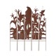 Glitzhome 41.5"H Fall Metal Scarecrow & Corns Combo Yard Stake