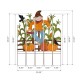 Glitzhome 41.5"H Fall Metal Scarecrow & Corns Combo Yard Stake