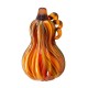 Glitzhome 8.46"H Hand Blown Multi Striped Glass Gourd/ Decor