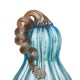 Glitzhome S/2 Blue Glass Pumpkin Decor