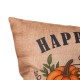 Glitzhome 18"L Faux Burlap Happy Fall Pumpkin Pillow