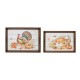 Glitzhome Thanksgiving Wooden Turkey Tray, Set of 2