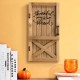 Glitzhome 18"H Natural Wooden Thanksgiving Barn Door Wall Décor or Standing Decor