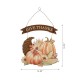 Glitzhome 16"H Metal/Wooden Thanksgiving Croissant Wall Décor