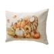 Glitzhome 18"L Faux Burlap Thanksgiving Croissant Pillow