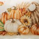 Glitzhome 18"L Faux Burlap Thanksgiving Croissant Pillow