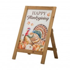 Glitzhome 24 in. L Metal Happy Thanksgiving Wall Decor 2006000082 - The  Home Depot