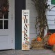 Glitzhome 42"H Thanksgiving Wooden "Give THANKS" Porch Sign Board