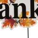 Glitzhome 24"H "Give Thanks" Wooden Yard Stake/Hanging Wall Décor (Two Functions)