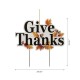 Glitzhome 24"H "Give Thanks" Wooden Yard Stake/Hanging Wall Décor (Two Functions)