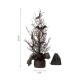 Glitzhome 20"H Halloween Table Tree with Lighted Bats Decor