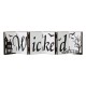 Glitzhome Halloween Wooden Hinged Table Signs (Spooky and Wicked)