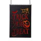 Glitzhome Black Halloween Metal Cutout "TRICK OR TREAT" Bucket, Set of 2