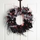 Glitzhome 26"D Lighted Halloween Bat Wreath