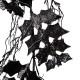 Glitzhome 72"L Lighted Halloween Bat Garland