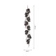 Glitzhome 72"L Lighted Halloween Bat Garland