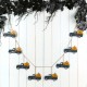 Glitzhome 72"L Halloween Metal Trucks Garland