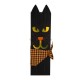 Glitzhome 30"H Lighted Wooden Black Cat Porch Decor