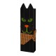 Glitzhome 30"H Lighted Wooden Black Cat Porch Decor