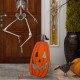 Glitzhome 36"H Lighted Metal Cutout Pumpkin Porch Decor