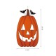 Glitzhome 36"H Lighted Metal Cutout Pumpkin Porch Decor