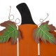 Glitzhome 30"H Lighted Wooden Cutout Pumpkin Porch Decor