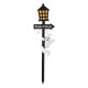 Glitzhome 42"H Lighted Halloween Wooden Street Lamp Design Yard Stake