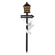 Glitzhome 42"H Lighted Halloween Wooden Street Lamp Design Yard Stake