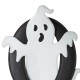 Glitzhome 30"H Halloween Metal Ghost BOO Yard Stake or Hanging Decor, Set of 3 (Two Functions) 