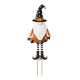 Glitzhome 36"H Halloween Metal Gnome Yard Stake or Hanging Decor (Two Functions)