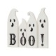 Glitzhome 12"L Halloween Wooden Ghost Table Decor