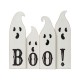 Glitzhome 12"L Halloween Wooden Ghost Table Decor
