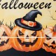 Glitzhome 24"L Halloween Wooden Wall Décor with LED Lights
