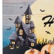 Glitzhome 24"L Halloween Wooden Wall Décor with LED Lights