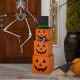 Glitzhome 36"H Double Sided Stacked Wooden Box Porch Decor For Halloween and Fall