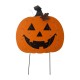 Glitzhome 32"H Halloween Wooden & Metal Pumpkin Stake or Wall Décor (Two Functions)