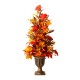 Glitzhome 36"H Fall Lighted Maple Leaves Urn Potted Porch Tree with 20 Warm White Lights