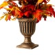 Glitzhome 36"H Fall Lighted Maple Leaves Urn Potted Porch Tree with 20 Warm White Lights