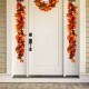 Glitzhome 72"L Fall Lighted Maple Leaves Garland