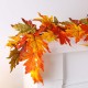 Glitzhome 72"L Fall Lighted Maple Leaves Garland