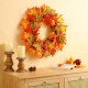 Glitzhome 24"D Fall Lighted Maple Leaves Wreath