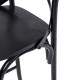 Glitzhome Set of 2 Black Steel Bar Chairs and a Round Top Pub Table (3-Piece)