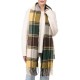 eUty 77.5"L Unisex Fashion Multicolor Plaid Scarf with Tassel, Set of 2