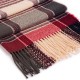 eUty Oversized Fashion Multicolor Plaid Scarf with Tassels, Set of 2