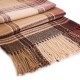 eUty Oversized Fashion Multicolor Plaid Scarf with Tassels, Set of 2