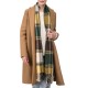 eUty Oversized Fashion Multicolor Plaid Scarf with Tassels, Set of 2