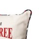 Glitzhome 18"L Farm Fresh Heavy Cotton Christmas Tree Throw Pillow