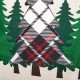 Glitzhome 18"L Farm Fresh Heavy Cotton Christmas Tree Throw Pillow